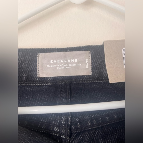 Everlane Women’s Curvy 90s Cheeky Jean Black Washed Size 28 - Picture 3 of 8